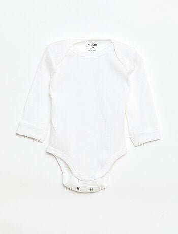 Pack de 3 bodies evolutivos gola americana e mangas compridas