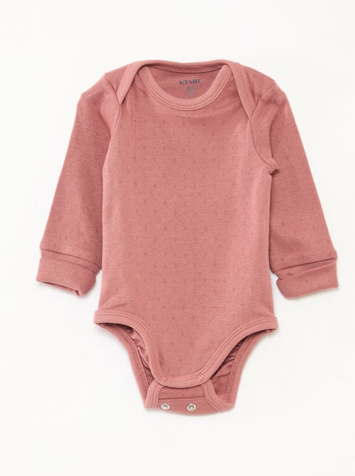 Pack de 3 bodies evolutivos gola americana e mangas compridas - Kiabi