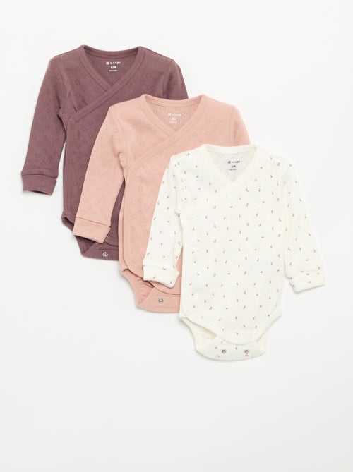 Pack de 3 bodies evolutivos - Kiabi Pack de 3 bodies evolutivos - Kiabi