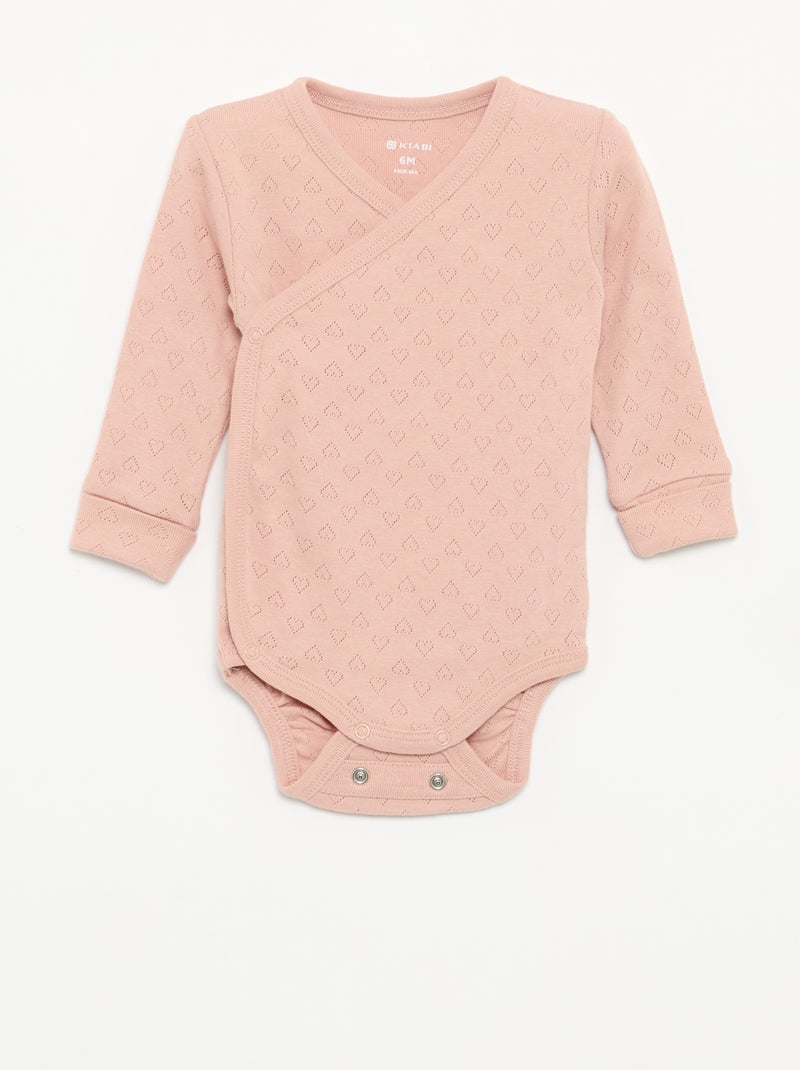 Pack de 3 bodies evolutivos Rosa - Kiabi
