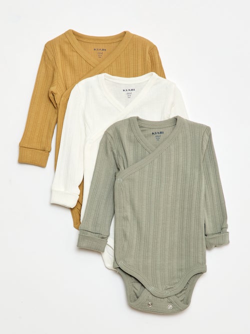 Pack de 3 bodies evolutivos - Kiabi