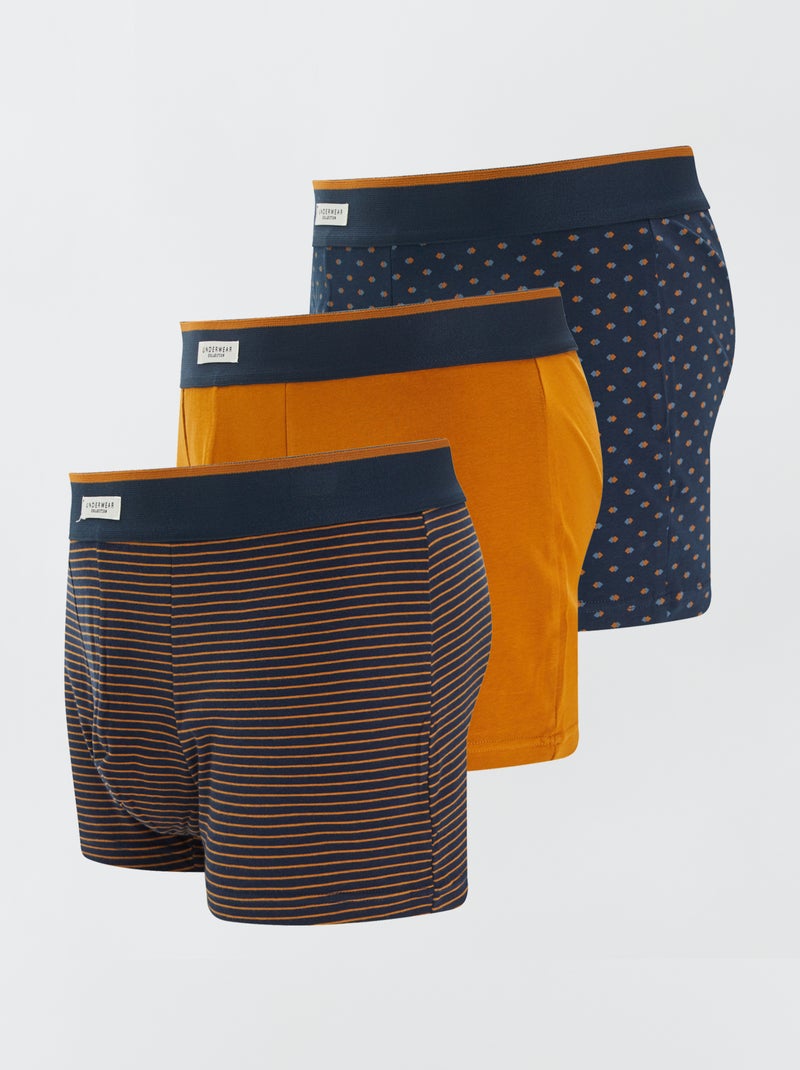 Pack de 3 boxers AZUL - Kiabi