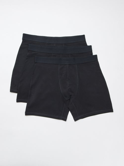 Pack de 3 boxers compridos stretch - Kiabi Pack de 3 boxers compridos stretch - Kiabi