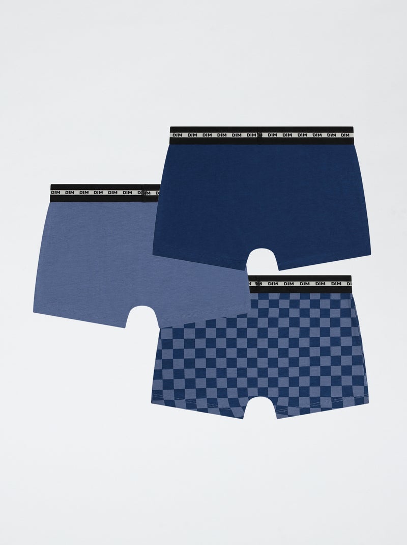 Pack de 3 boxers 'DIM' Azul - Kiabi