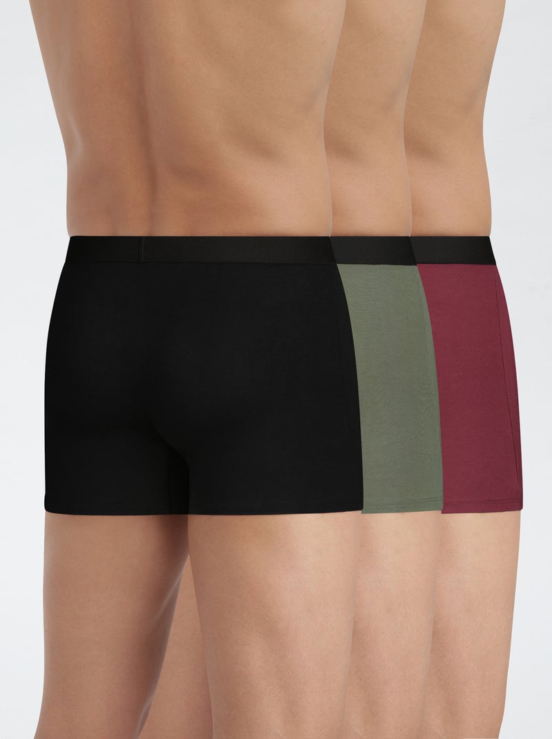 Pack de 3 boxers 'DIM' Caqui - Kiabi