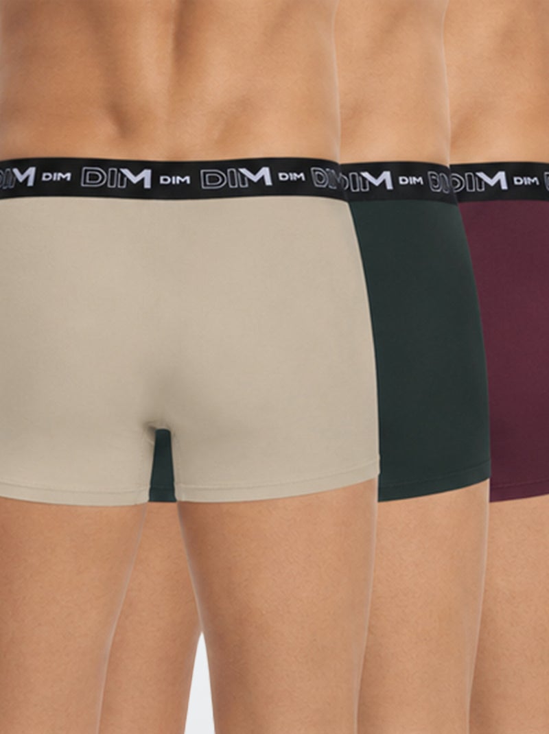 Pack de 3 boxers 'Dim' Caqui - Kiabi