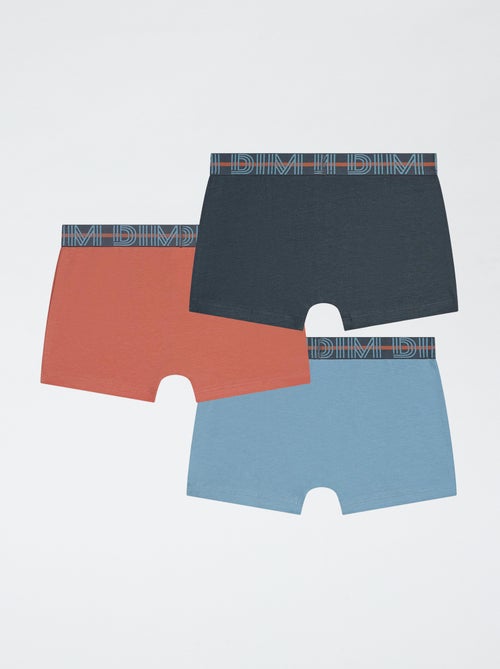 Pack de 3 boxers 'Dim' lisos - Kiabi Pack de 3 boxers 'Dim' lisos - Kiabi