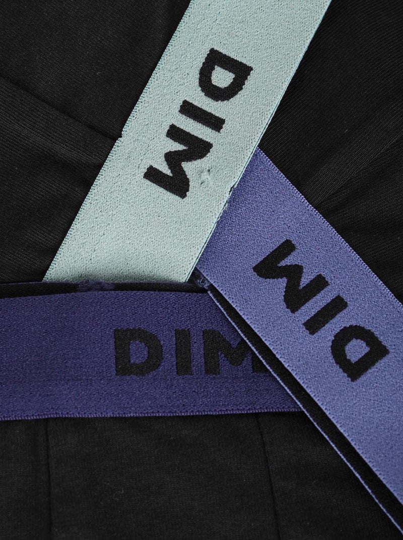 Pack de 3 boxers 'Dim' lisos Preto - Kiabi