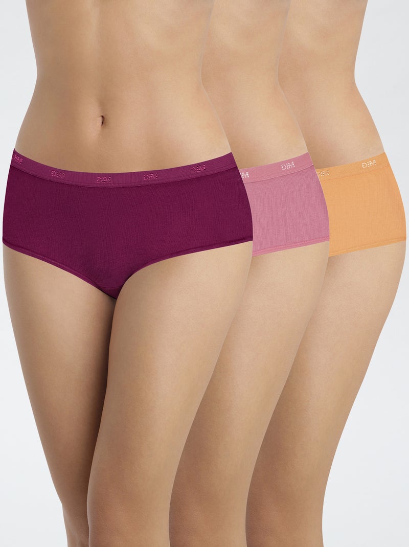 Pack de 3 boxers 'DIM' Vermelho - Kiabi
