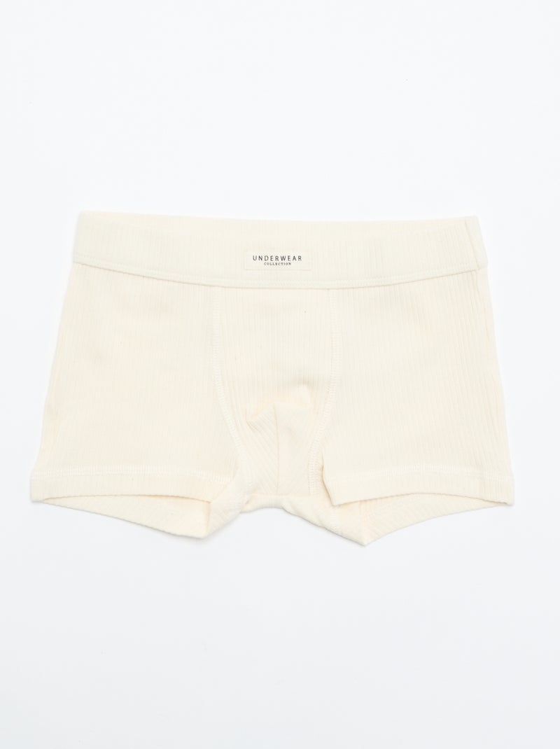 Pack de 3 boxers lisos Verde - Kiabi