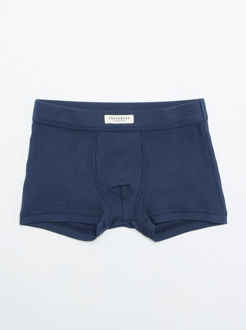 Pack de 3 boxers lisos Vermelho - Kiabi