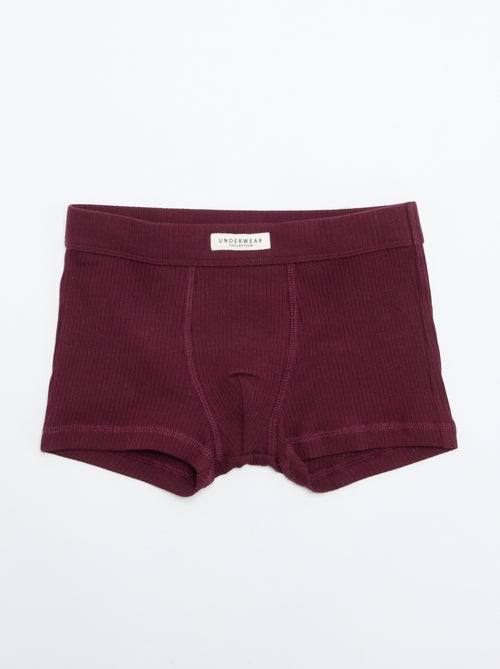 Pack de 3 boxers lisos - Kiabi
