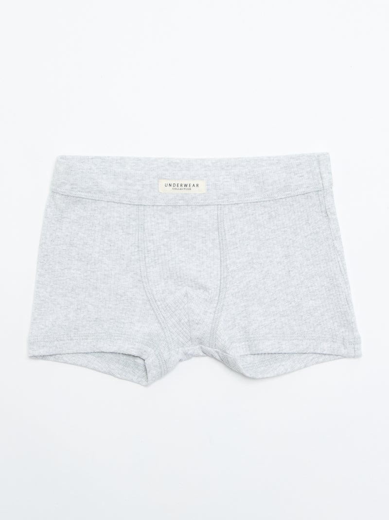 Pack de 3 boxers lisos Vermelho - Kiabi