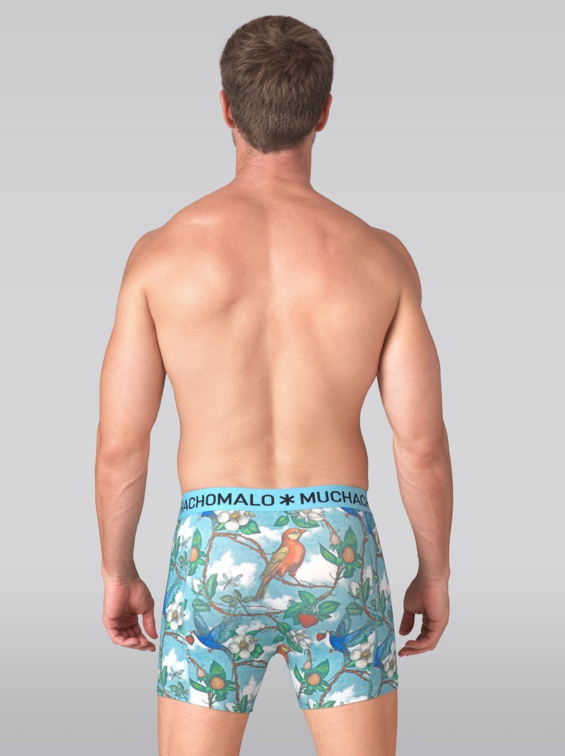 Pack de 3 boxers Muchachomalo Azul-Preto Azul - Kiabi