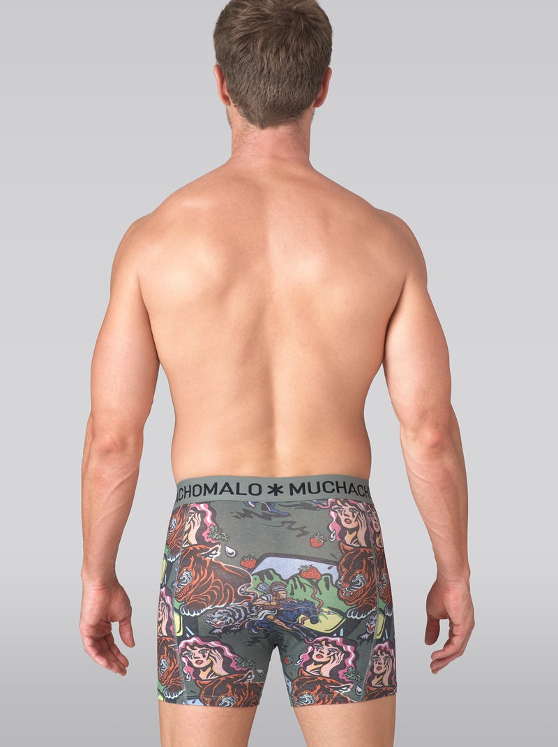 Pack de 3 boxers Muchachomalo Azul-Preto Azul - Kiabi