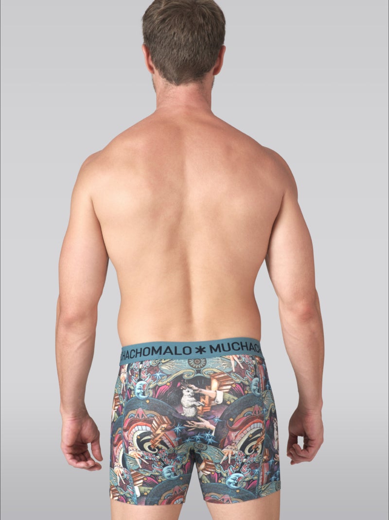 Pack de 3 boxers Muchachomalo Azul-Preto Azul - Kiabi