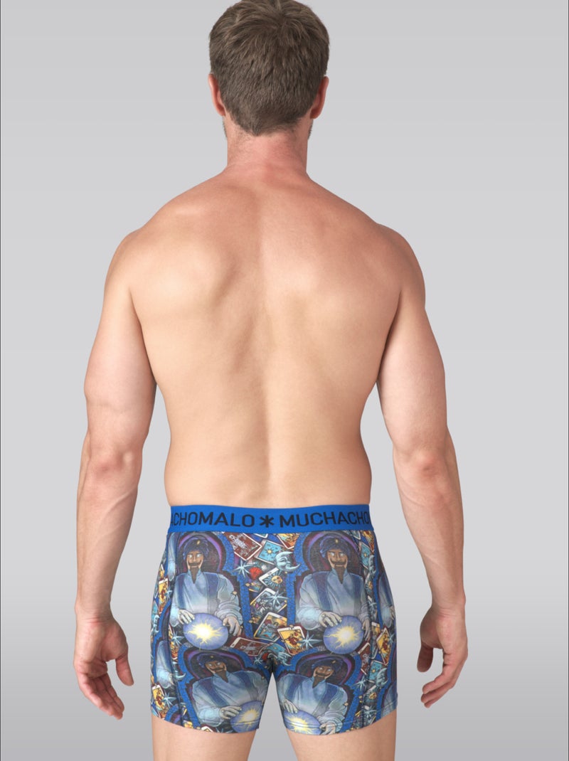 Pack de 3 boxers Muchachomalo Azul-Preto Azul - Kiabi