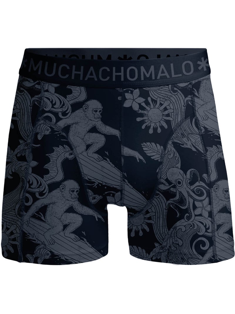 Pack de 3 boxers Muchachomalo Azul-Preto Azul - Kiabi
