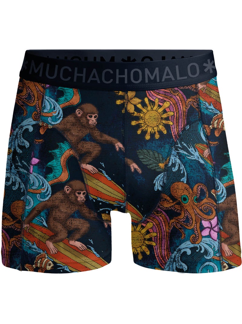 Pack de 3 boxers Muchachomalo Azul-Preto Azul - Kiabi