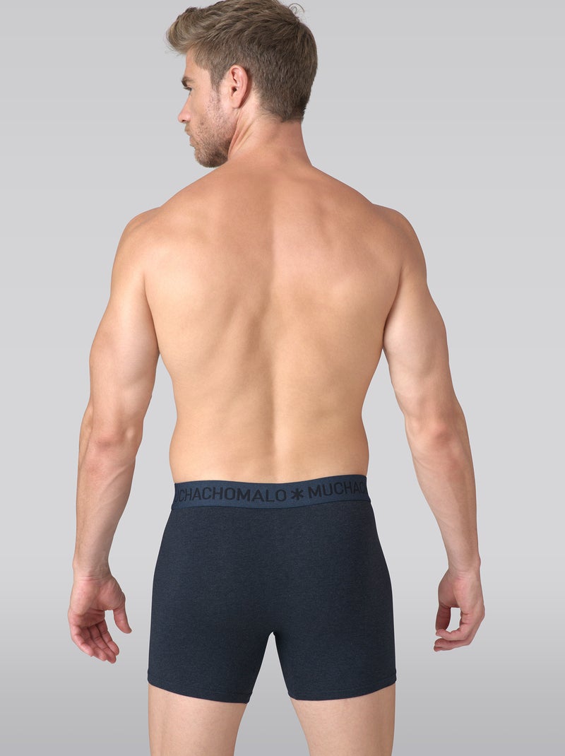 Pack de 3 boxers Muchachomalo Azul-Preto - Kiabi