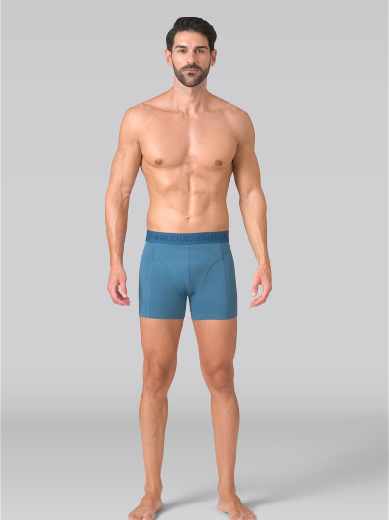 Pack de 3 boxers Muchachomalo Azul-Preto - Kiabi