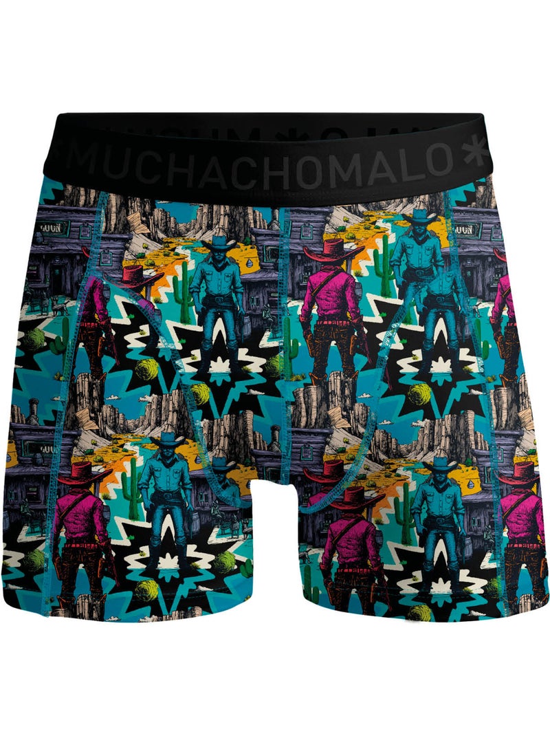 Pack de 3 boxers Muchachomalo Azul-Preto - Kiabi