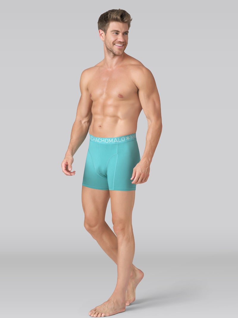 Pack de 3 boxers Muchachomalo Azul Verde - Kiabi