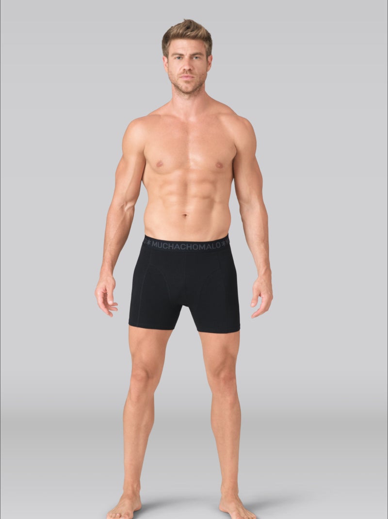 Pack de 3 boxers Muchachomalo Preto Azul - Kiabi