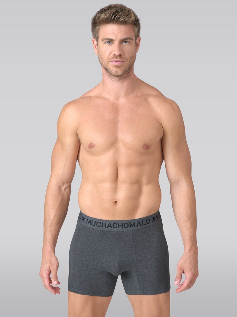 Pack de 3 boxers Muchachomalo Preto Cinza - Kiabi