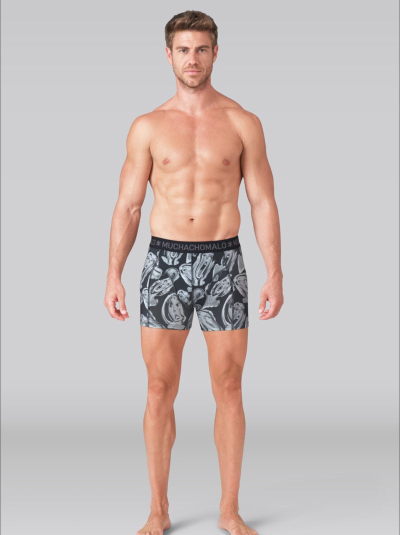 Pack de 3 boxers Muchachomalo Preto Preto - Kiabi