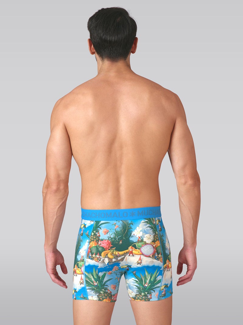 Pack de 3 boxers Muchachomalo Preto Verde Preto - Kiabi