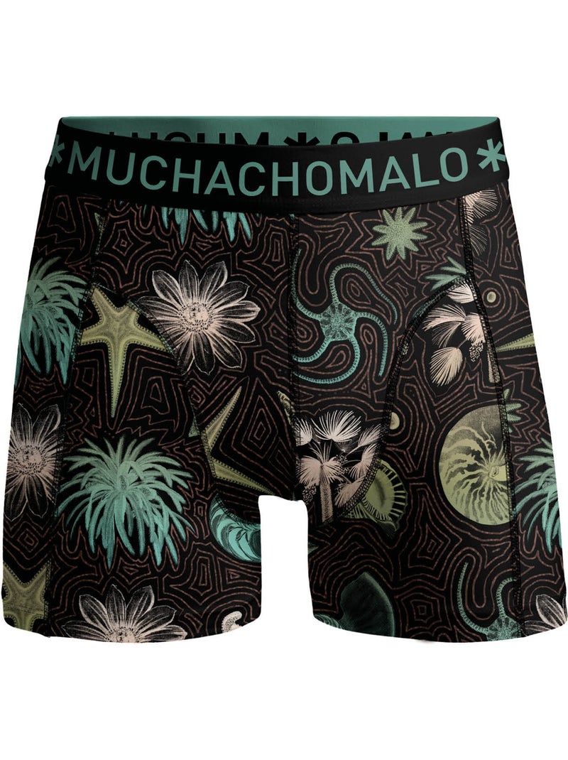 Pack de 3 boxers Muchachomalo Preto Verde Preto - Kiabi