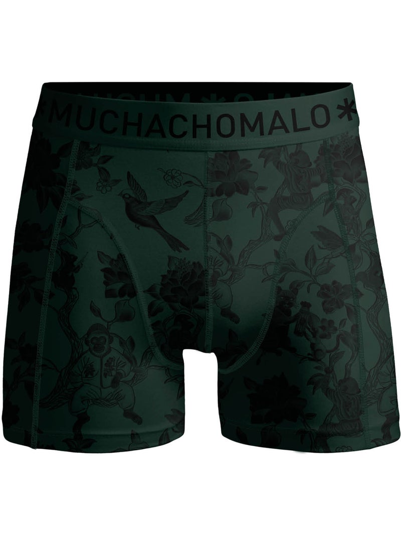 Pack de 3 boxers Muchachomalo Preto Verde Preto - Kiabi