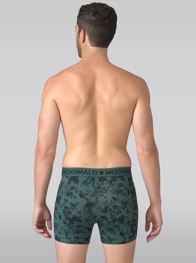 Pack de 3 boxers Muchachomalo Preto Verde Preto - Kiabi