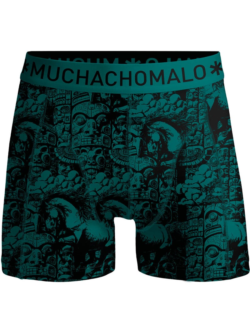 Pack de 3 boxers Muchachomalo Preto Verde Preto - Kiabi