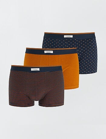 Pack de 3 boxers para homem em malha fantasia