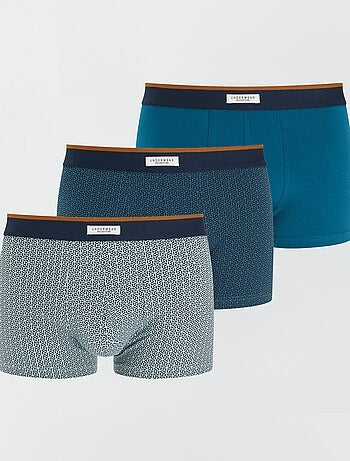Pack de 3 boxers para homem em malha fantasia