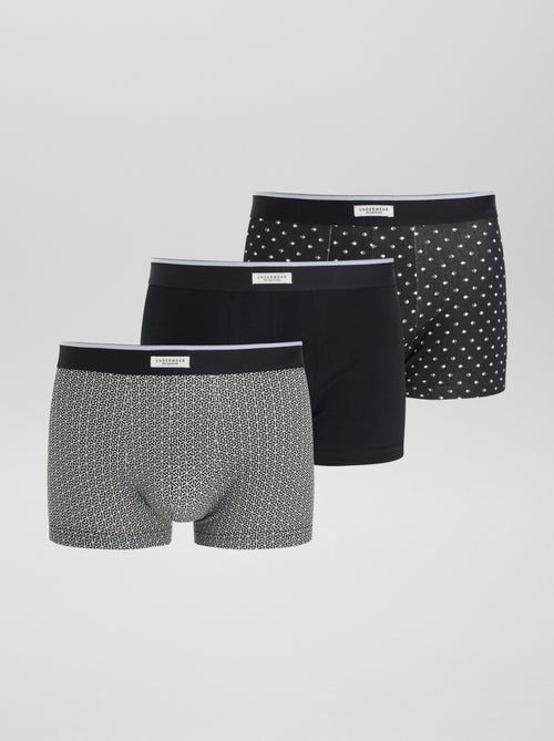 Pack de 3 boxers para homem em malha fantasia - Kiabi Pack de 3 boxers para homem em malha fantasia - Kiabi