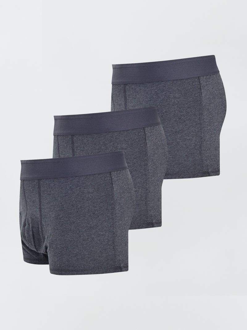 Pack de 3 boxers size+ Cinza Escuro - Kiabi