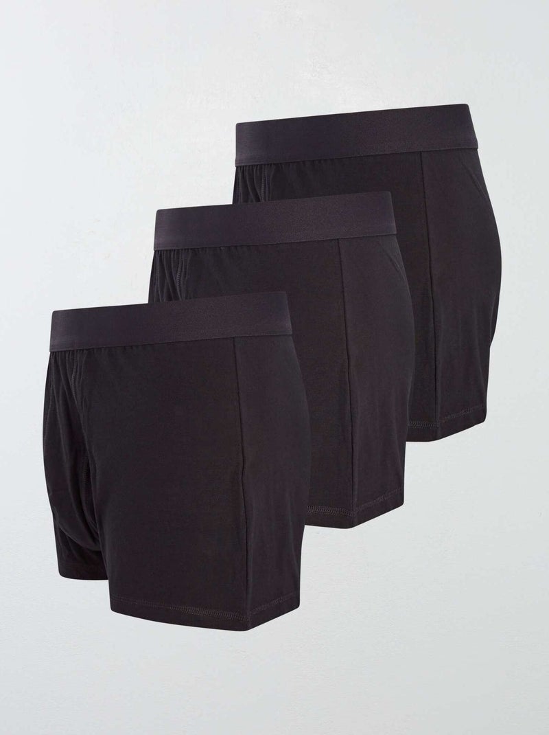Pack de 3 boxers size+ Preto - Kiabi