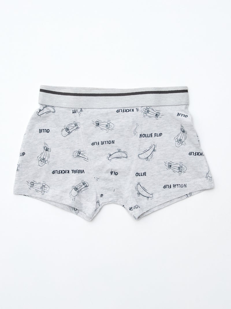Pack de 3 boxers stretch Azul - Kiabi