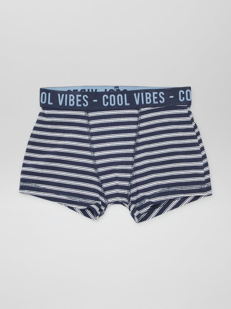 Pack de 3 boxers stretch BRANCO - Kiabi