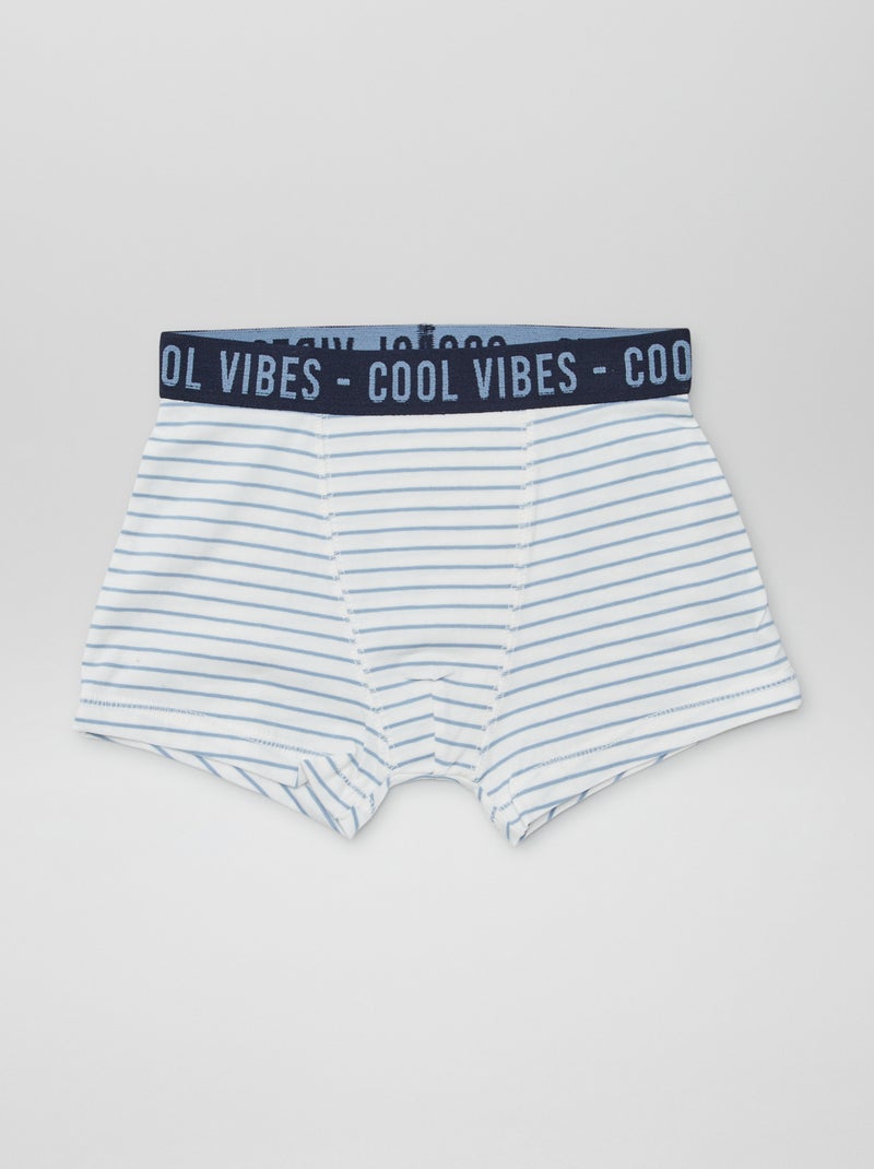 Pack de 3 boxers stretch BRANCO - Kiabi