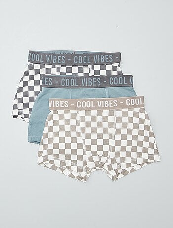 Pack de 3 boxers stretch