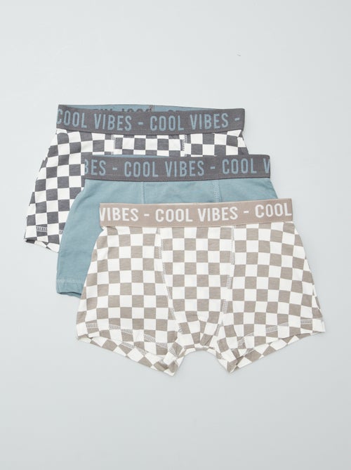 Pack de 3 boxers stretch - Kiabi
