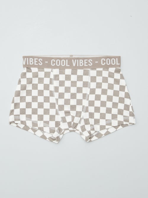 Pack de 3 boxers stretch - Kiabi