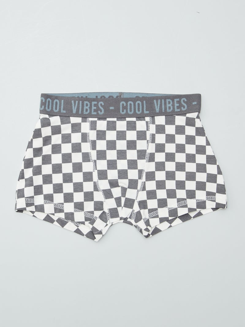 Pack de 3 boxers stretch CASTANHO - Kiabi
