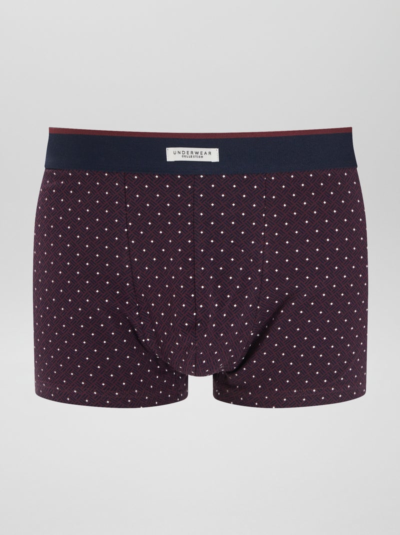 Pack de 3 boxers VERMELHO - Kiabi