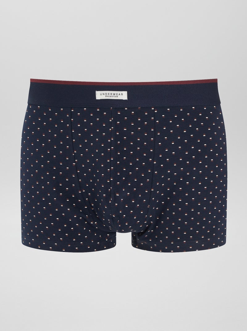 Pack de 3 boxers VERMELHO - Kiabi