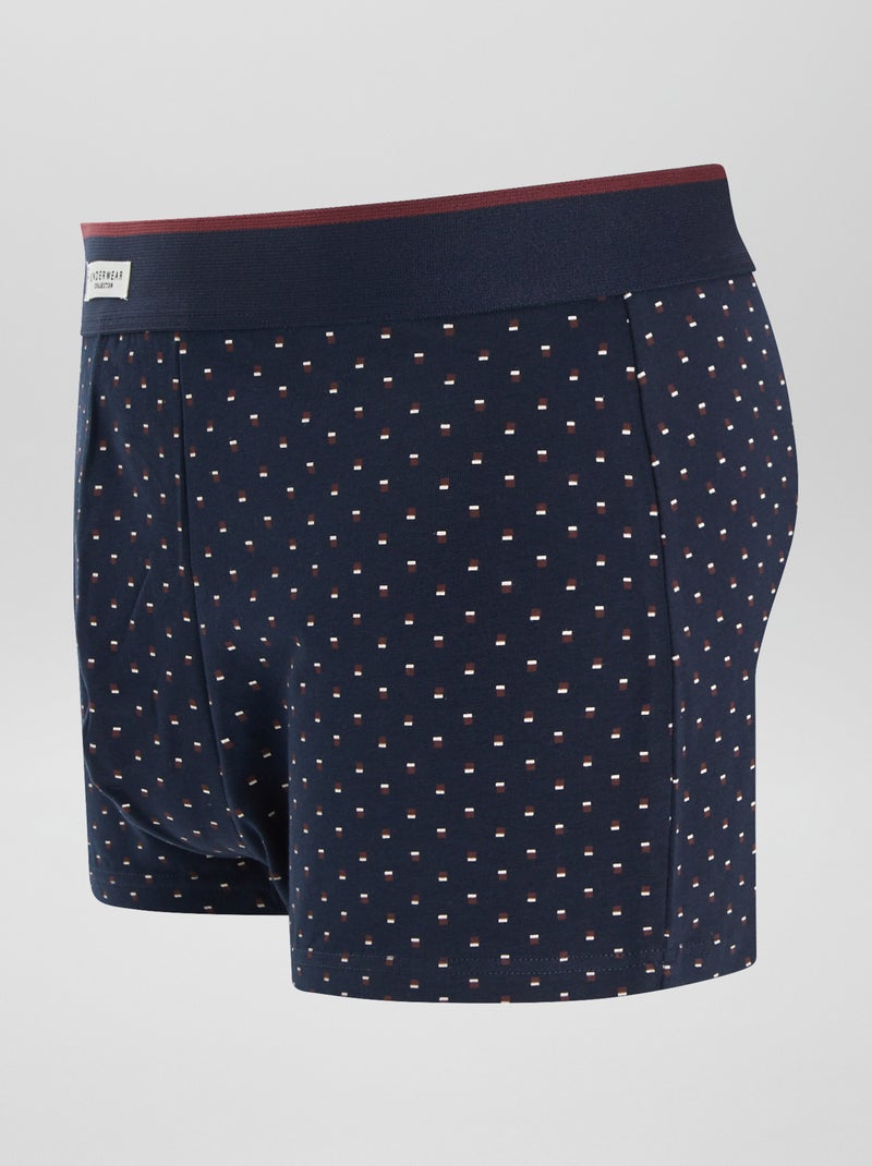 Pack de 3 boxers VERMELHO - Kiabi